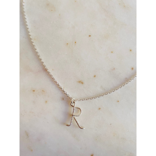 Collier Majuscule Personnalisé R