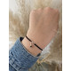 Bracelet mon coeur coloré/ carte atsem en or