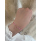Bracelet mon coeur coloré/ carte atsem en or