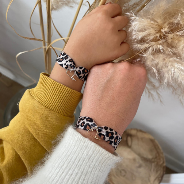 Bracelet mon coeur Leopard