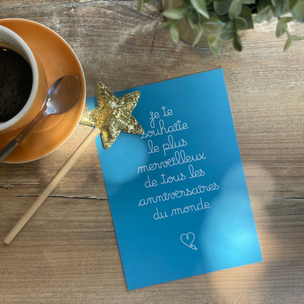 Grande Carte A5 anniversaire