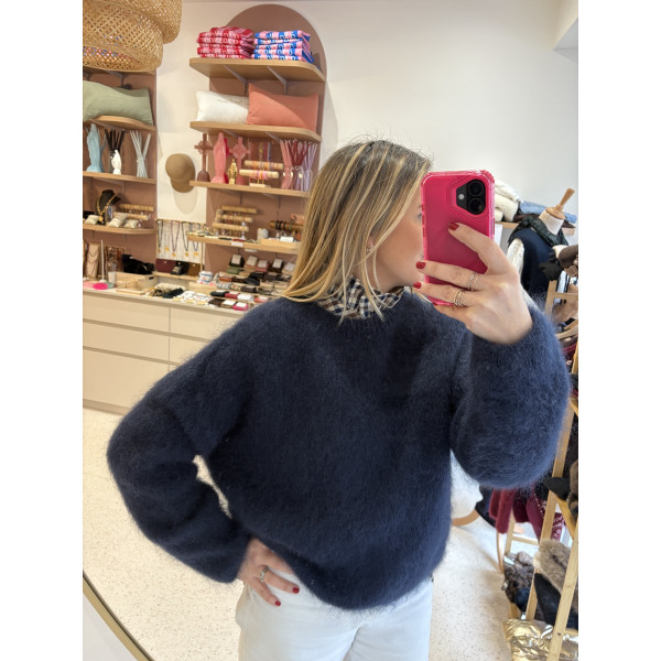 Pull Mohair marine