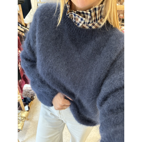 Pull Mohair marine