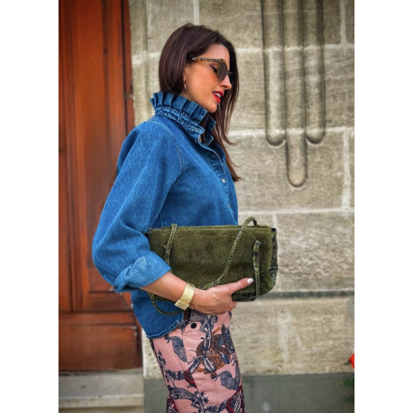 Surchemise/ Veste Colette jean bleu