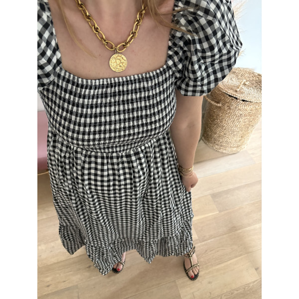 Robe BB vichy noir