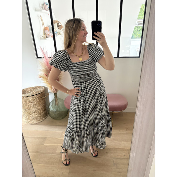 Robe BB vichy noir