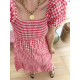 Robe BB vichy rouge