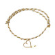 Bracelet lovely tresse "Merci pour cette belle année"