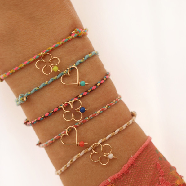 Bracelet lovely tresse "Merci pour cette belle année"