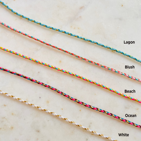 Bracelet lovely tresse "Merci pour cette belle année"