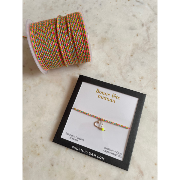 Bracelet lovely tresse "Merci pour cette belle année"