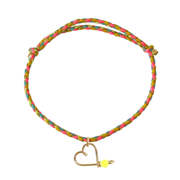 Bracelet lovely tresse "Nounou en or"