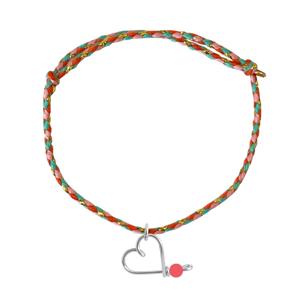 Bracelet lovely tresse "Nounou en or"