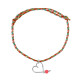 Bracelet lovely tresse "Nounou en or"
