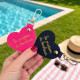 Porte clés coeur La Maison du Bonheur