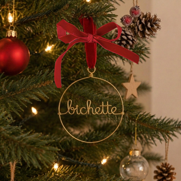 Boule de Noël bichette