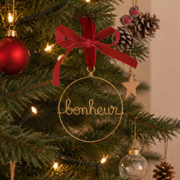 Boule de Noël bonheur