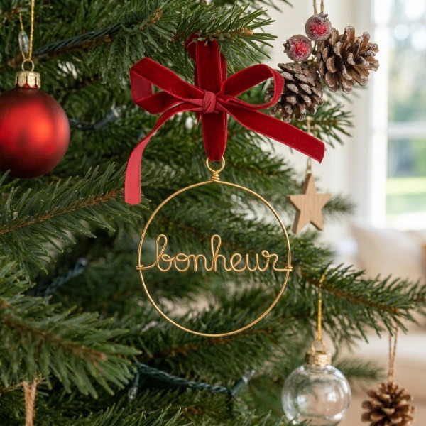 Boule de Noël bonheur
