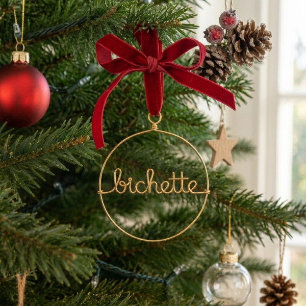 Boule de Noël bichette
