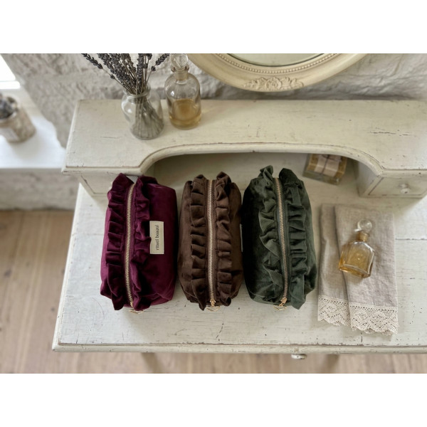 Trousse de beauté velours