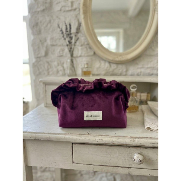 Trousse de beauté velours