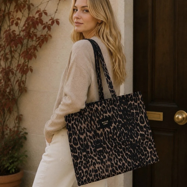 Tote bag léopard