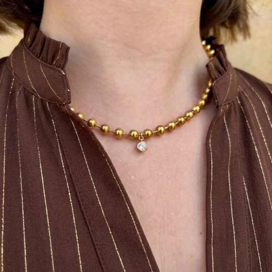 Collier Vendôme perlé